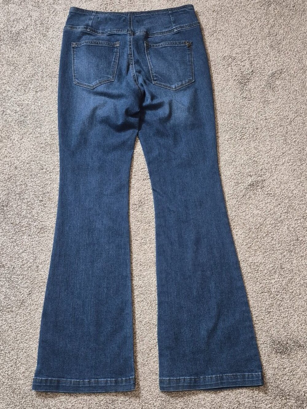 SOFIA VERGARA Blue Stretch Denim Pull-On Flare Jegging Jeans; Size 8 - Picture 2 of 4